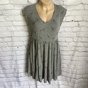 Torrid Size 2 2XL Grey Elephant Midi Dress